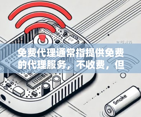 免费代理通常指提供免费的代理服务，不收费，但可能涉及一定的成本或依赖于特定条件。以下是一些可能的解释
