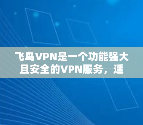 飞鸟VPN是一个功能强大且安全的VPN服务,适合需要加密访问国外网站或加密存储数据的用户。以下是对其详细介绍的总结