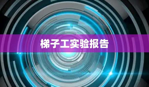 梯子工实验报告