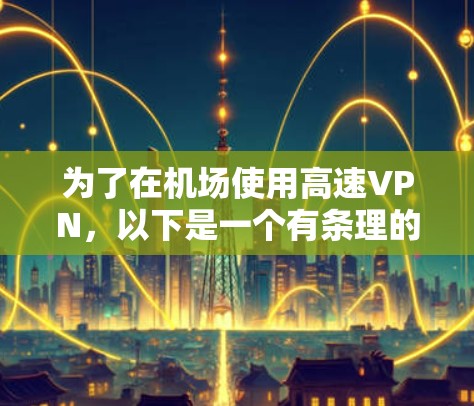 为了在机场使用高速VPN,以下是一个有条理的解决方案 为了在机场使用高速VPN,以下是一个有条理的解决方案