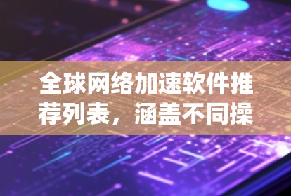 全球网络加速软件推荐列表,涵盖不同操作系统和设备类型,帮助用户高效连接全球网络