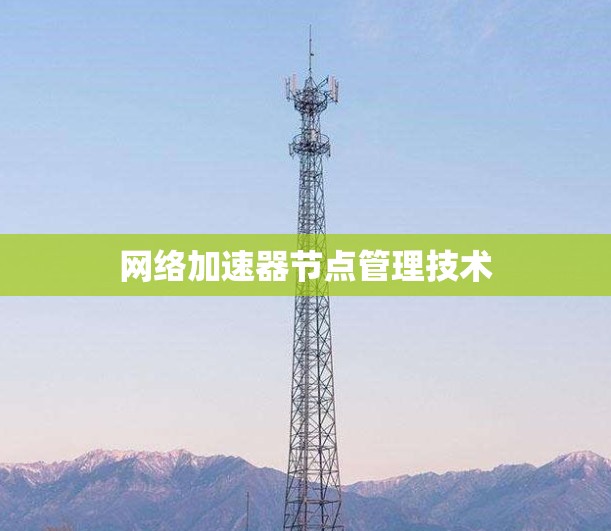 网络加速器节点管理技术 网络加速器节点管理技术