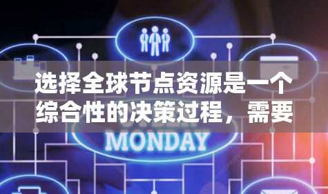 选择全球节点资源是一个综合性的决策过程,需要综合考虑地理位置、资源类型、可用性和稳定性和成本等因素。以下是一步步的指南,帮助你做出明智的选择 选择全球节点资源是一个综合性的决策过程,需要综合考虑地理位置、资源类型、可用性和稳定性和成本等因素。以下是一步步的指南,帮助你做出明智的选择