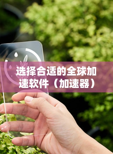选择合适的全球加速软件(加速器)取决于用户的具体需求和技术环境。以下是对选择加速器的详细建议 选择合适的全球加速软件(加速器)取决于用户的具体需求和技术环境。以下是对选择加速器的详细建议