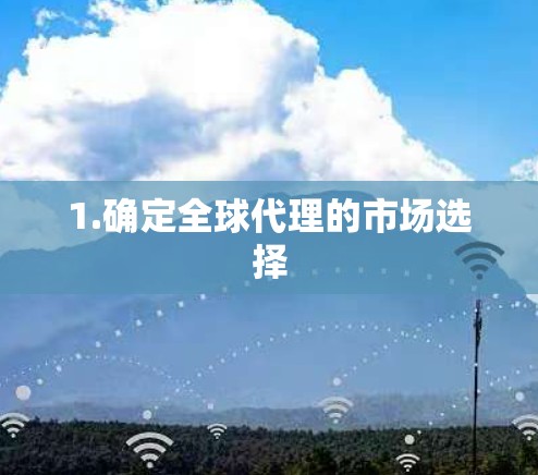 1.确定全球代理的市场选择
