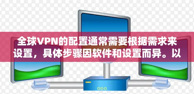 全球VPN的配置通常需要根据需求来设置,具体步骤因软件和设置而异。以下是一些通用的全球VPN配置教程,可以帮助你更好地了解如何配置你的VPN 全球VPN的配置通常需要根据需求来设置,具体步骤因软件和设置而异。以下是一些通用的全球VPN配置教程,可以帮助你更好地了解如何配置你的VPN