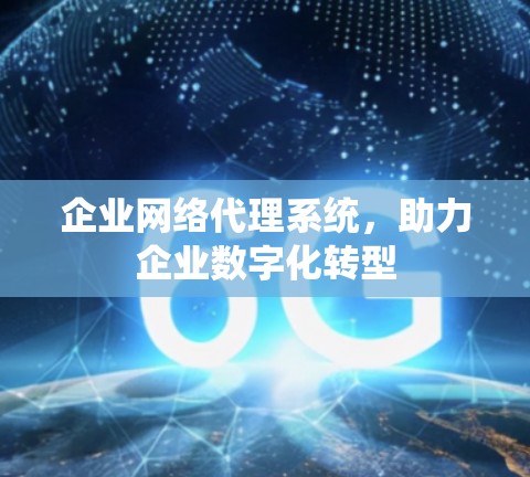 企业网络代理系统，助力企业数字化转型