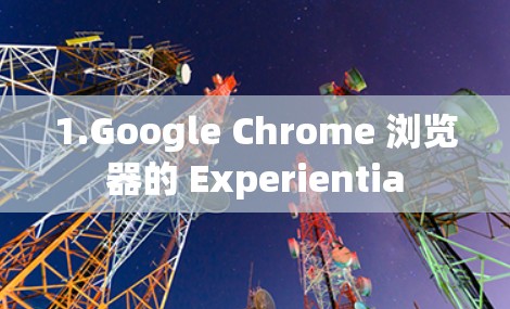 1.Google Chrome 浏览器的 Experientia 1.Google Chrome 浏览器的 Experientia