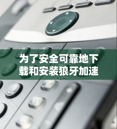 为了安全可靠地下载和安装狼牙加速器,遵循以下步骤 为了安全可靠地下载和安装狼牙加速器,遵循以下步骤
