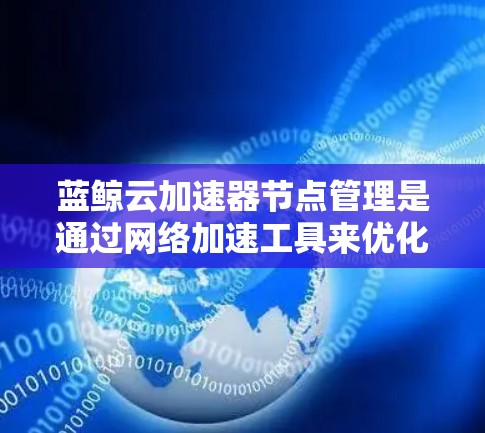 蓝鲸云加速器节点管理是通过网络加速工具来优化网络性能的重要步骤。以下是一个详细的节点管理流程,帮助你更好地管理节点,提升网络性能