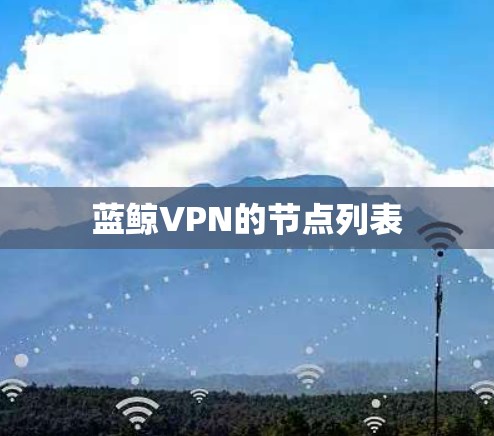 蓝鲸VPN的节点列表 蓝鲸VPN的节点列表
