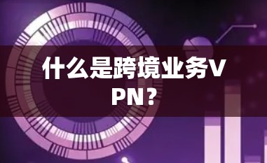 什么是跨境业务VPN？