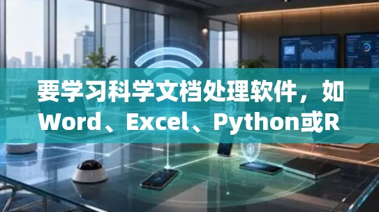 要学习科学文档处理软件，如Word、Excel、Python或R，需要以下步骤
