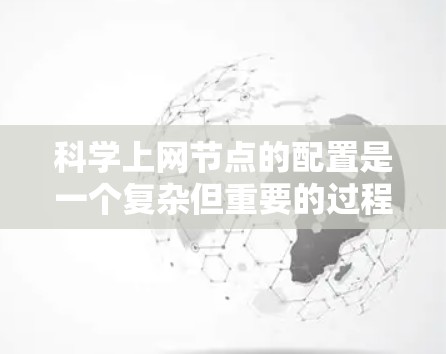 科学上网节点的配置是一个复杂但重要的过程，涉及多个步骤以确保科学计算的高效和稳定。以下是对科学上网节点配置的详细步骤总结