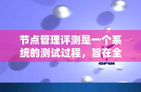 节点管理评测是一个系统的测试过程，旨在全面评估某个系统或应用的性能、稳定性、兼容性和功能。以下是详细的步骤指南