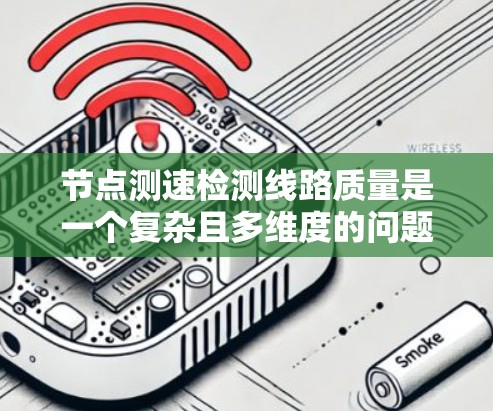 节点测速检测线路质量是一个复杂且多维度的问题,涉及多个技术层和因素。以下是对节点测速检测线路质量的一份详细总结 节点测速检测线路质量是一个复杂且多维度的问题,涉及多个技术层和因素。以下是对节点测速检测线路质量的一份详细总结