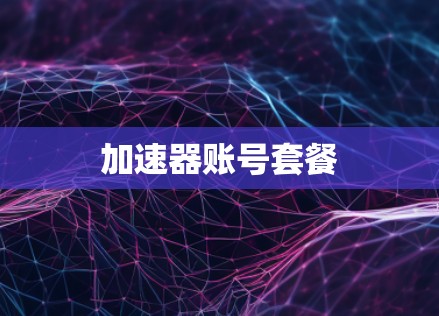加速器账号套餐