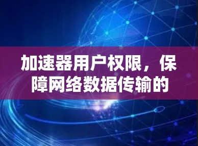 加速器用户权限，保障网络数据传输的安全与高效