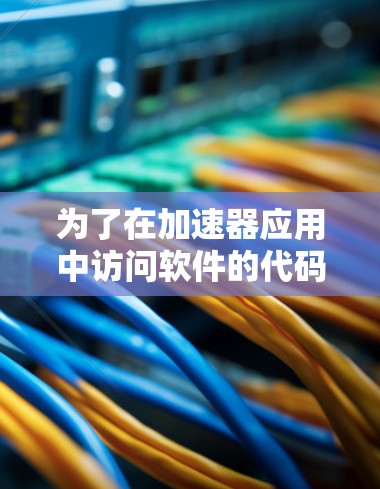 为了在加速器应用中访问软件的代码，您可以按照以下步骤进行操作