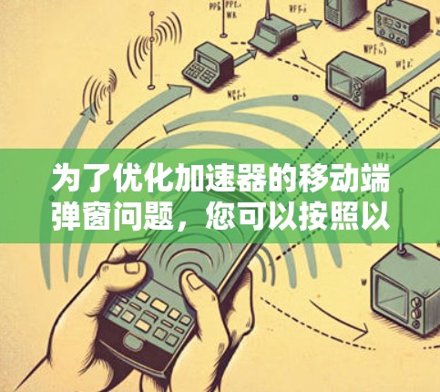 为了优化加速器的移动端弹窗问题,您可以按照以下步骤进行调整和优化 为了优化加速器的移动端弹窗问题,您可以按照以下步骤进行调整和优化