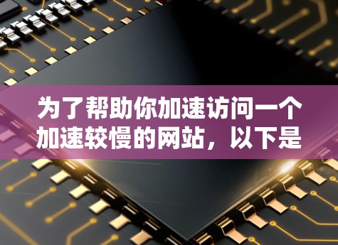 为了帮助你加速访问一个加速较慢的网站,以下是逐步的建议