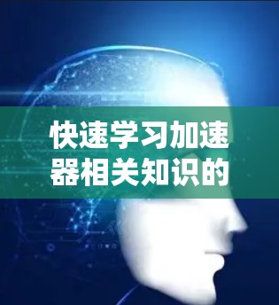 快速学习加速器相关知识的有效方法如下