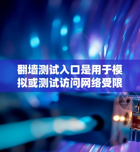 翻墙测试入口是用于模拟或测试访问网络受限网站或服务器的入口，通常涉及以下几种类型