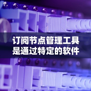 订阅节点管理工具是通过特定的软件、网站或API实现的,具体步骤如下