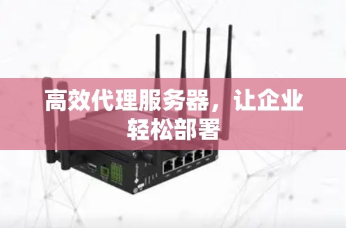 高效代理服务器,让企业轻松部署 高效代理服务器,让企业轻松部署