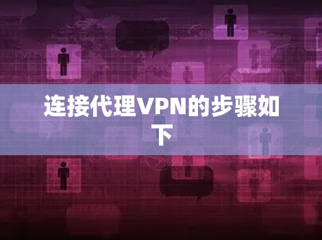 连接代理VPN的步骤如下