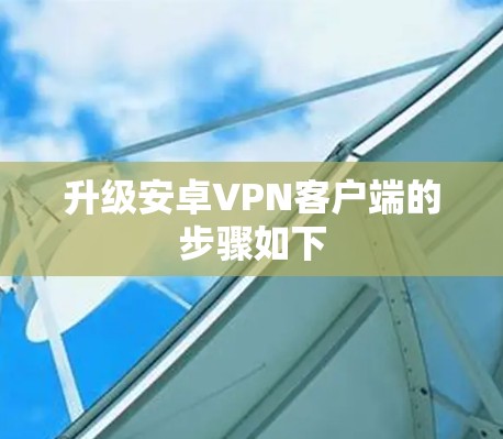 升级安卓VPN客户端的步骤如下