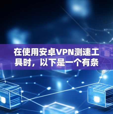 在使用安卓VPN测速工具时，以下是一个有条理的步骤指南