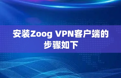 安装Zoog VPN客户端的步骤如下