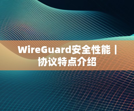 WireGuard安全性能|协议特点介绍 WireGuard安全性能|协议特点介绍
