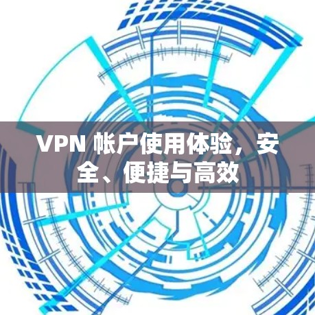 VPN 帐户使用体验,安全、便捷与高效 VPN 帐户使用体验,安全、便捷与高效