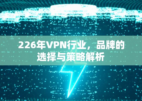 226年VPN行业，品牌的选择与策略解析