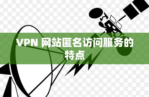 VPN 网站匿名访问服务的特点